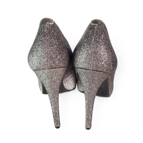 Jessica Simpson Parisah 5" Platform Pump Silver Glitter Ombre Women's 8M - Picture 5 of 11